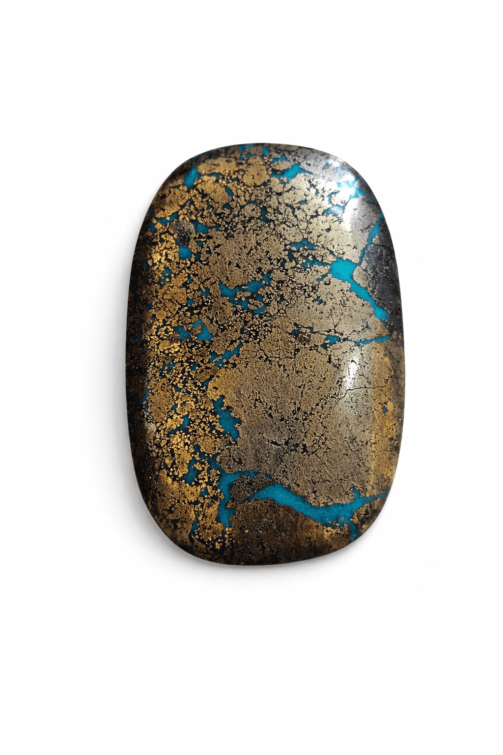 Irani Firoza Kirmani Turquoise Stone with Pyrite - 406 carat (Big Size Firoza) at Rohi Gems