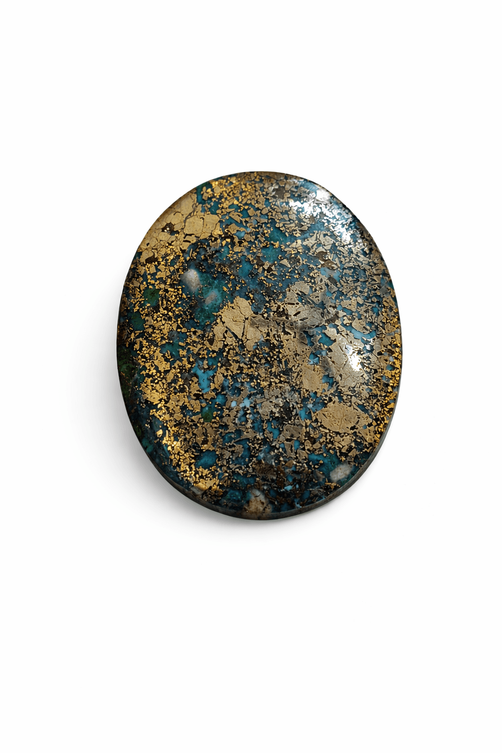 Irani Firoza Kirmani Turquoise Stone with Pyrite - 320 carat (Big Size Firoza) at Rohi Gems
