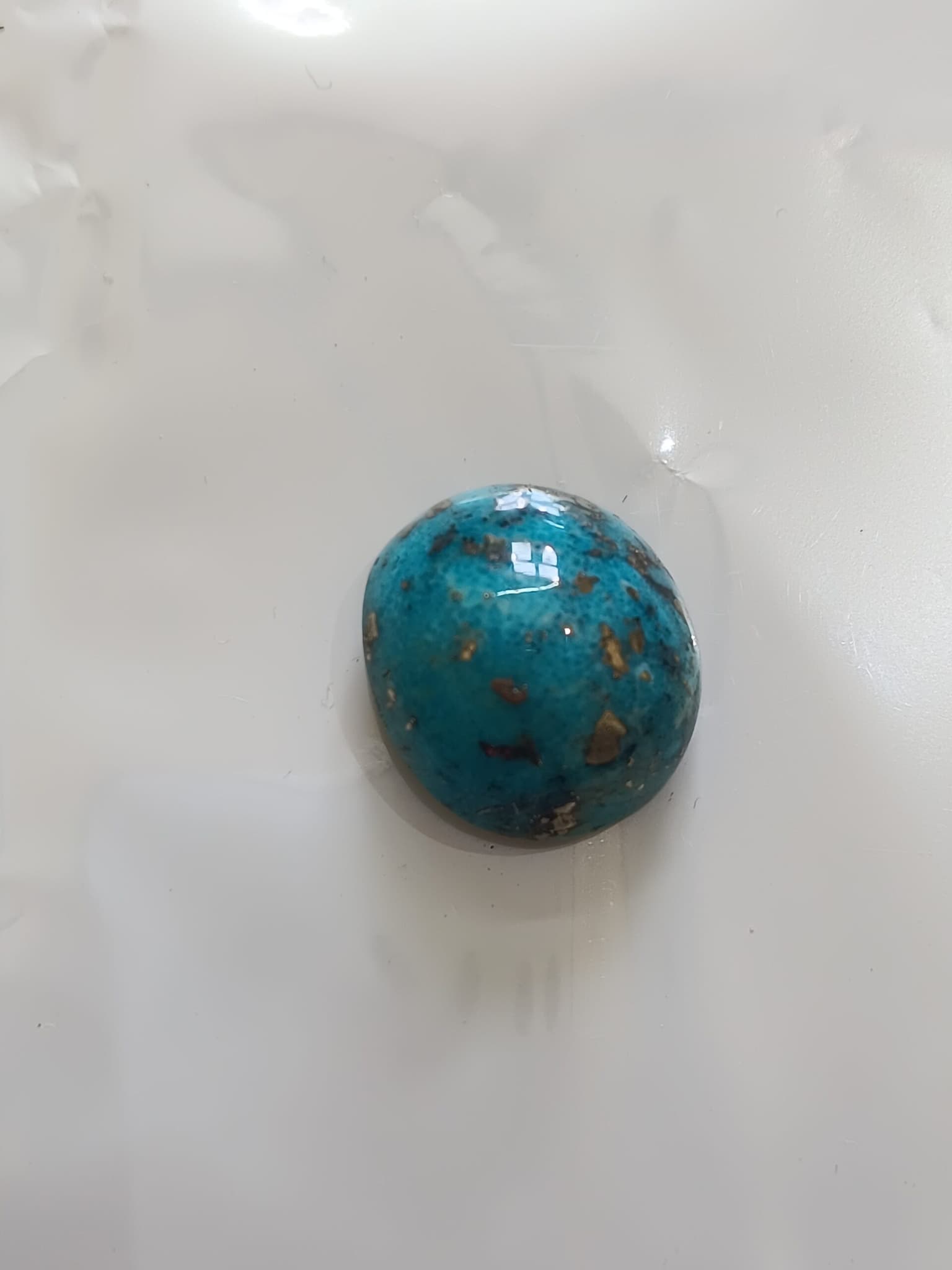 Certified Irani Firoza Kirmani Turquoise Stone 37 carat (Sky Blue / Persian Blue) at Rohi Gems