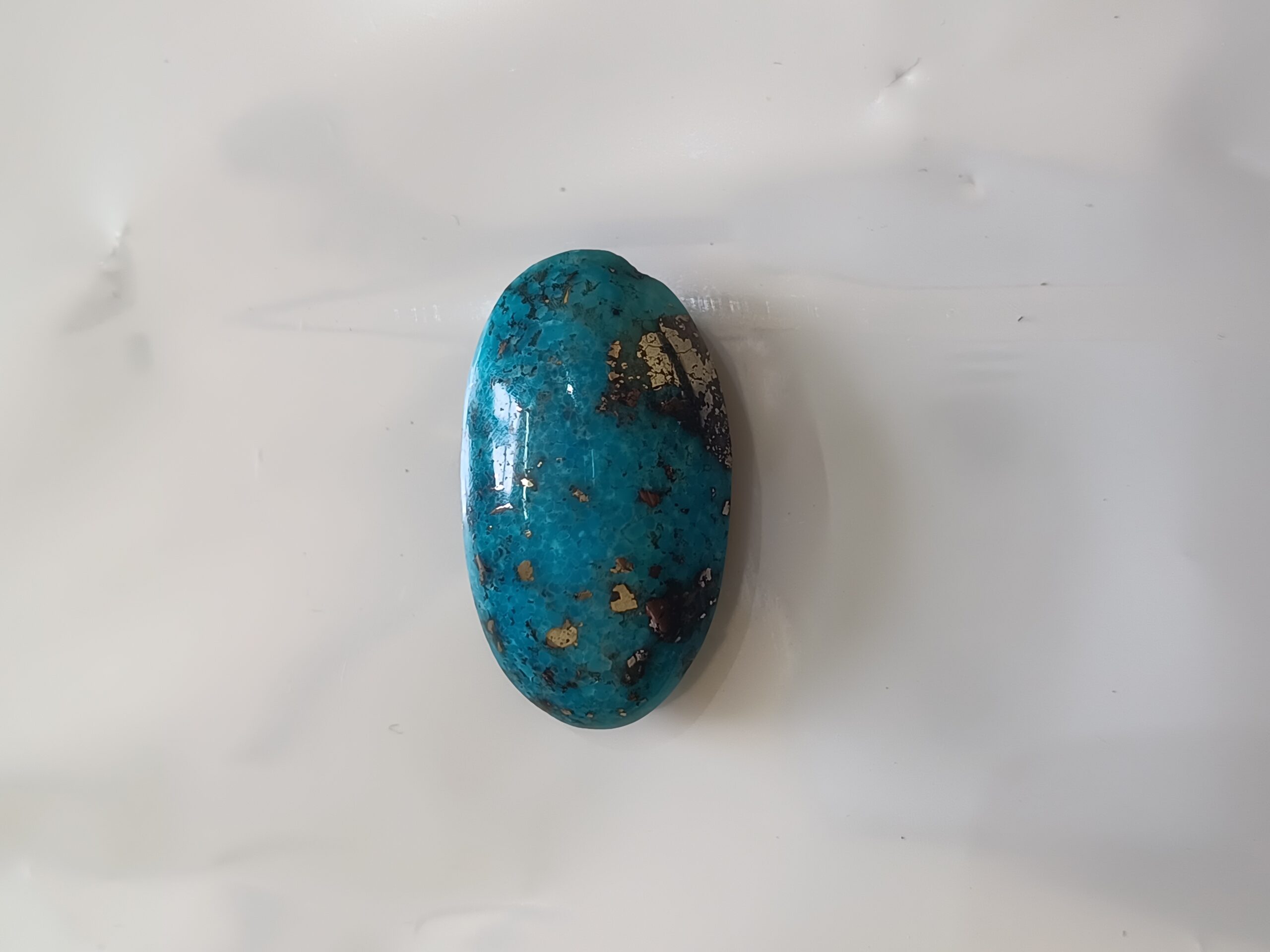 High-Quality Irani Firoza Stone (Kirmani 31 Carat) Sky Blue Finish - Image 2