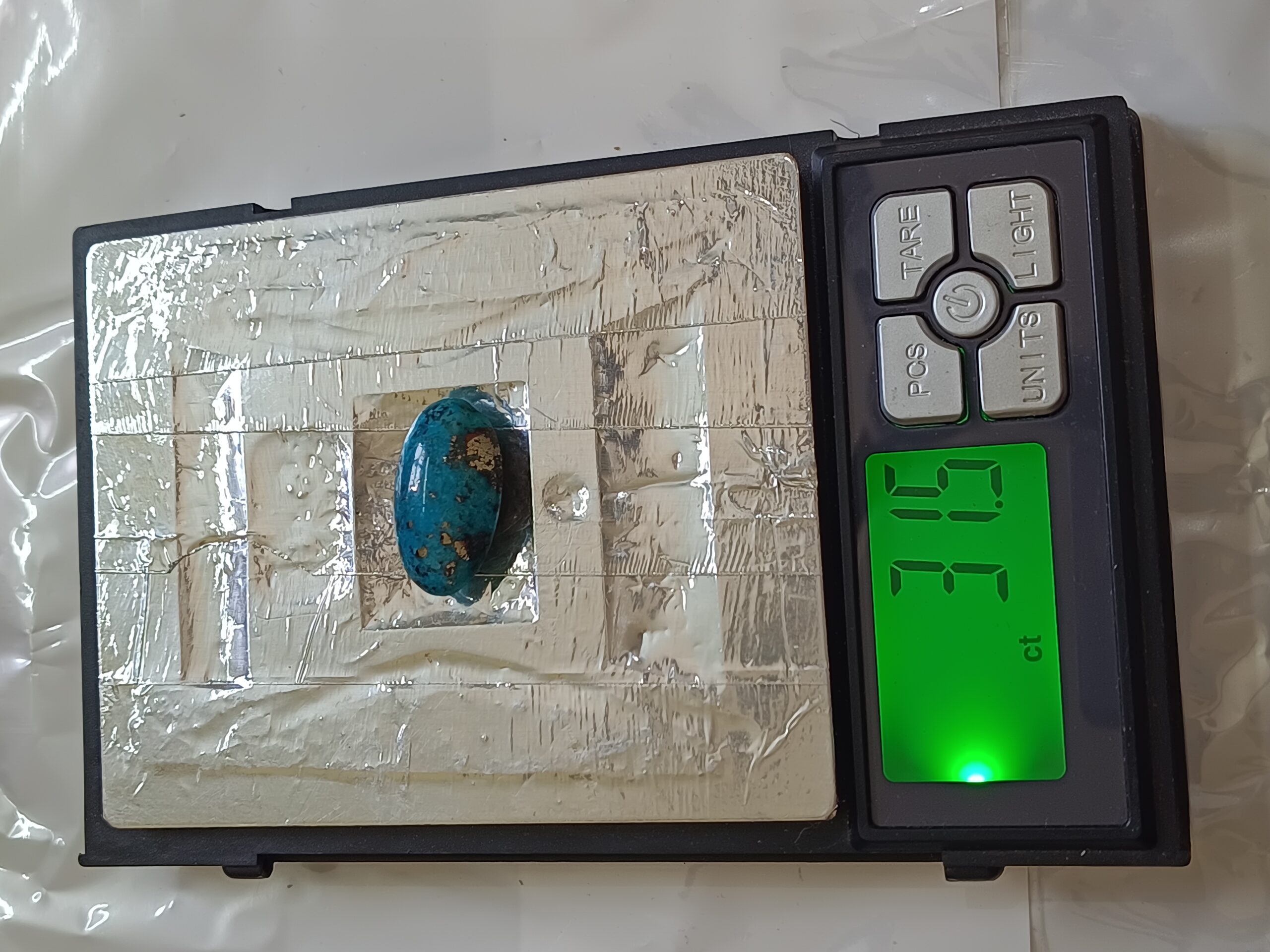 High-Quality Irani Firoza Stone (Kirmani 31 Carat) Sky Blue Finish - Image 3