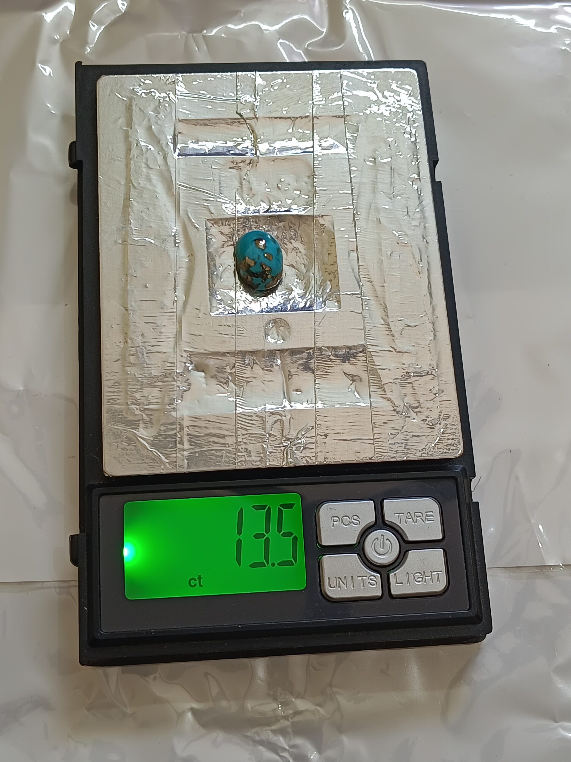 Premium Sky Blue Kirmani Irani Firoza Stone 13 Ct – Original Iranian Turquoise Certified - Image 3