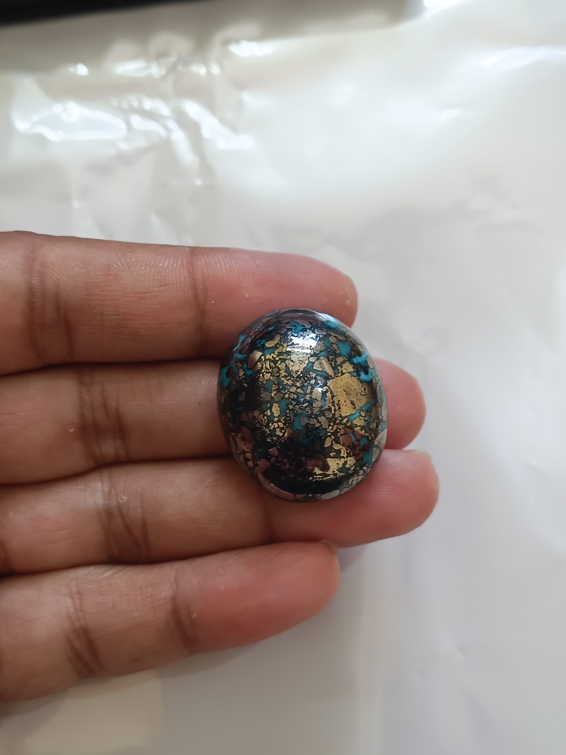 Irani Firoza Stone Kirmani Blue 92 carat