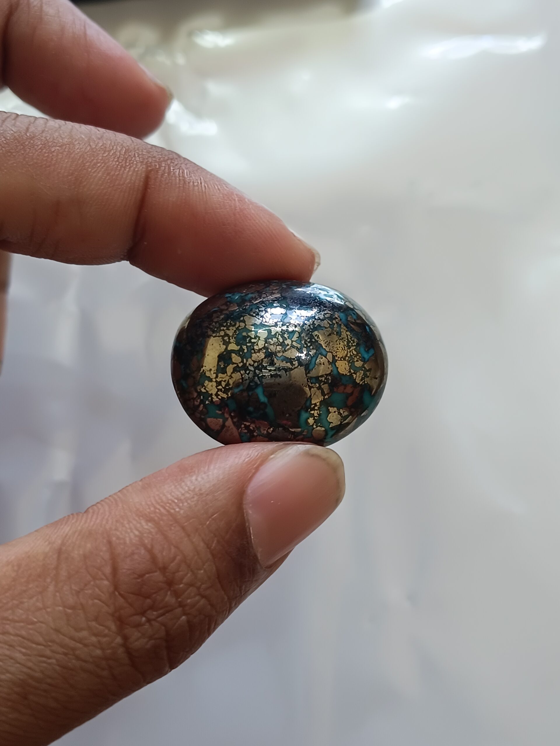 Irani Firoza Stone Kirmani Blue 92 carat
