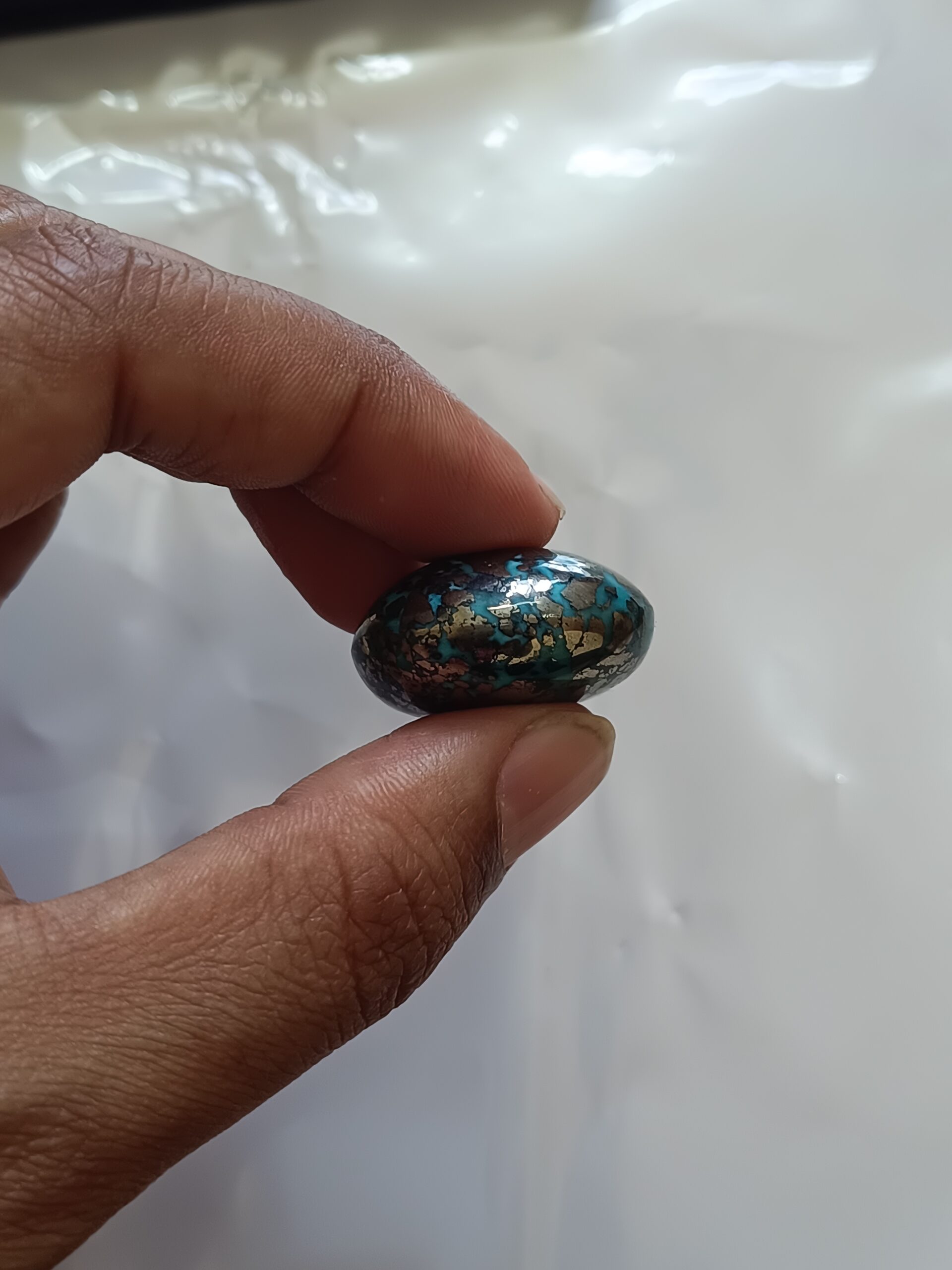 Irani Firoza Stone Kirmani Blue 92 carat