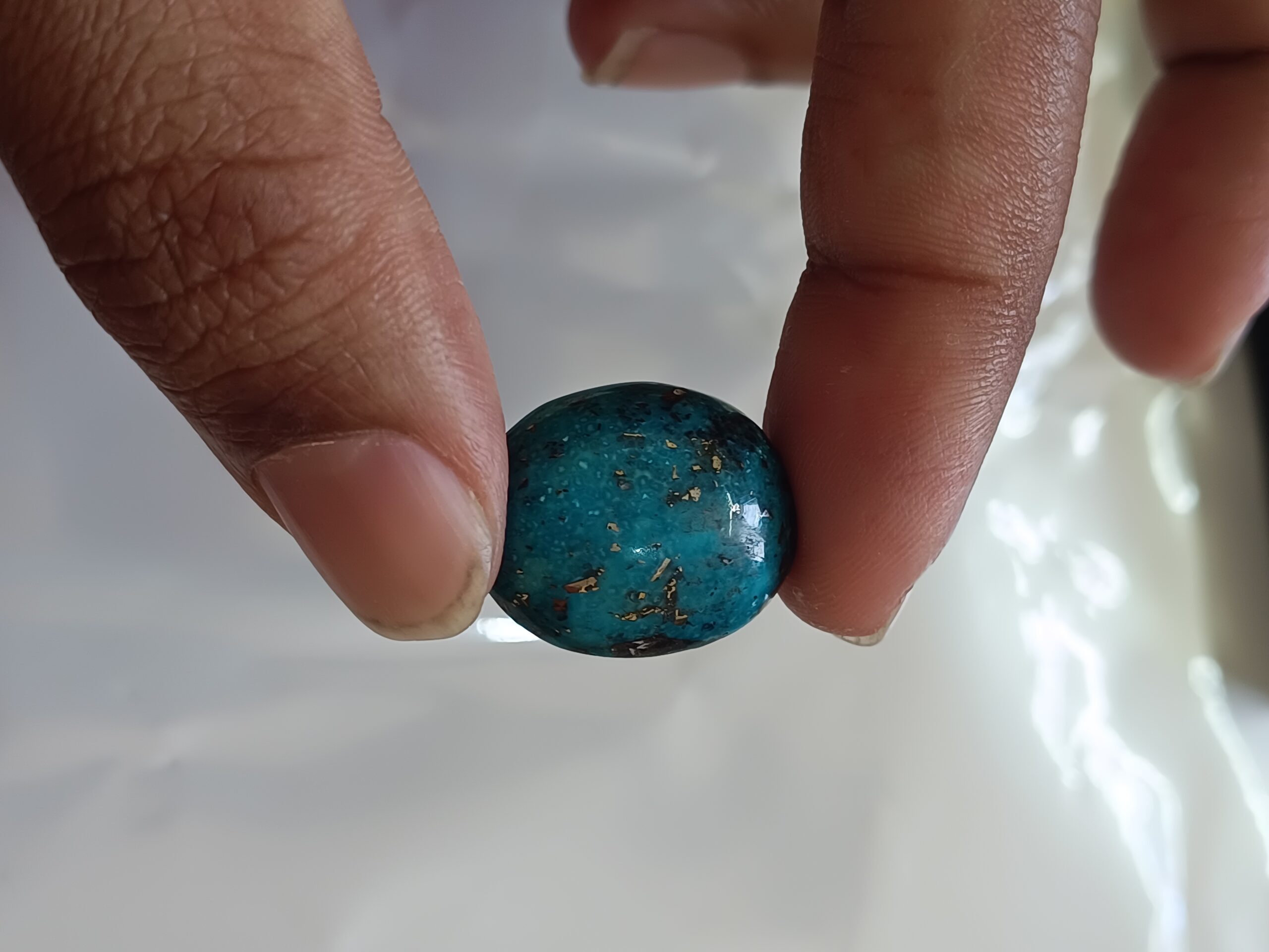 Certified Irani Firoza Kirmani Turquoise Stone 29 carat