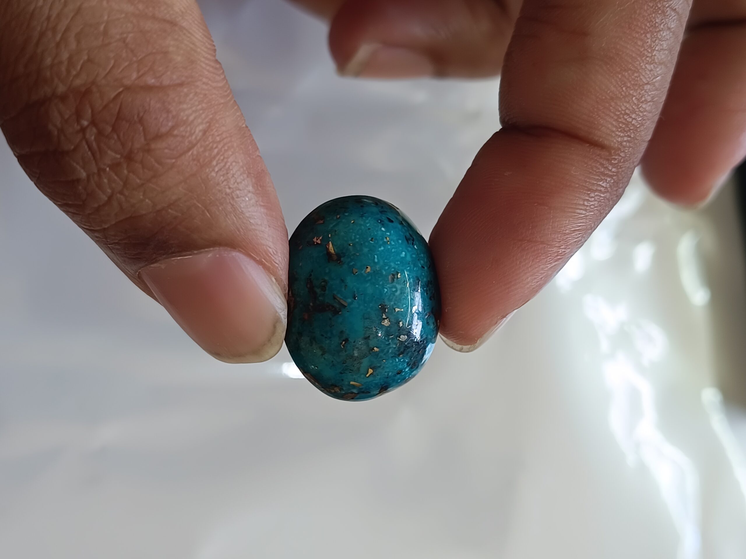 Certified Irani Firoza Kirmani Turquoise Stone 29 carat