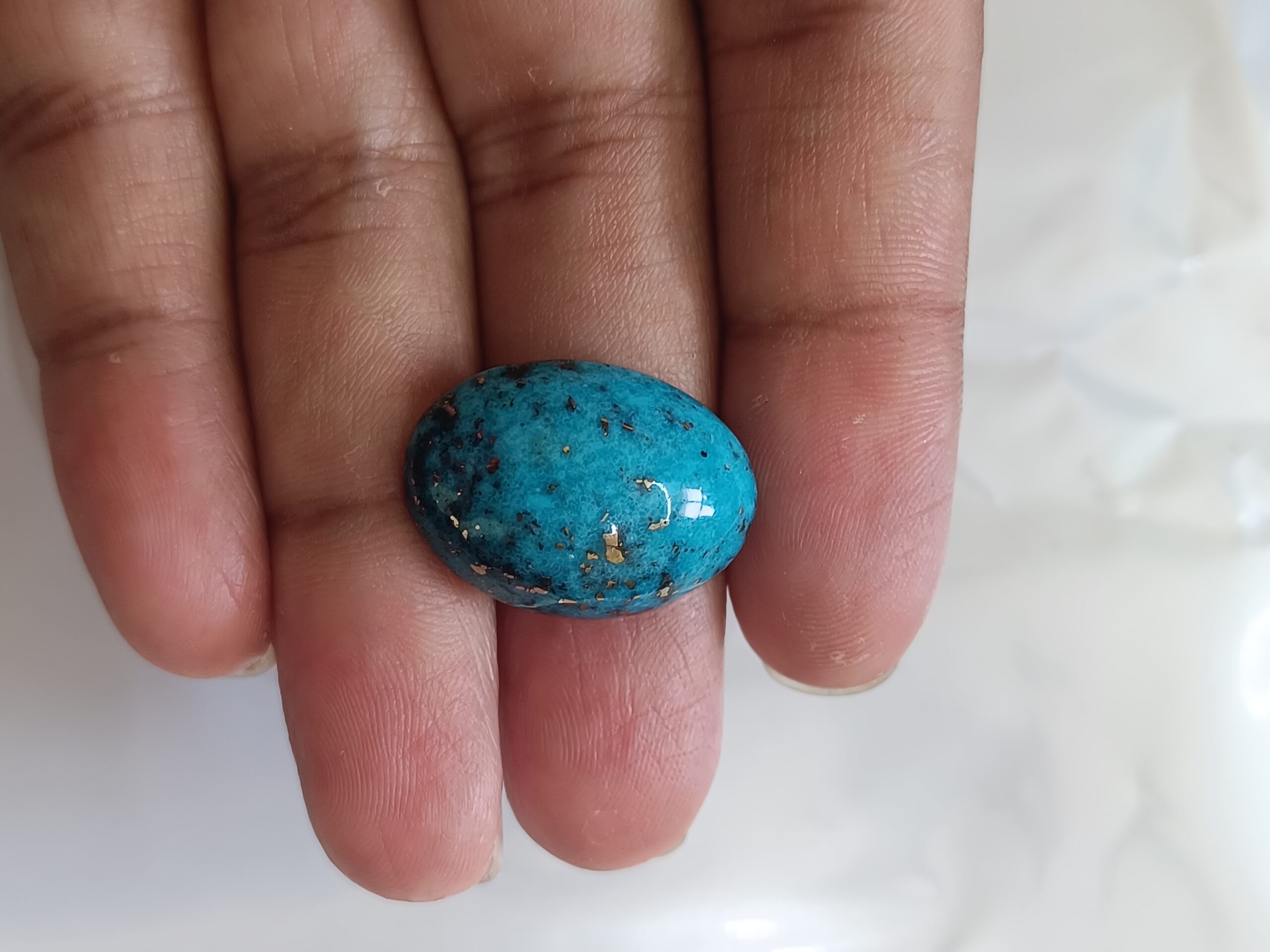 Certified Irani Firoza Kirmani Turquoise Stone 21 carat