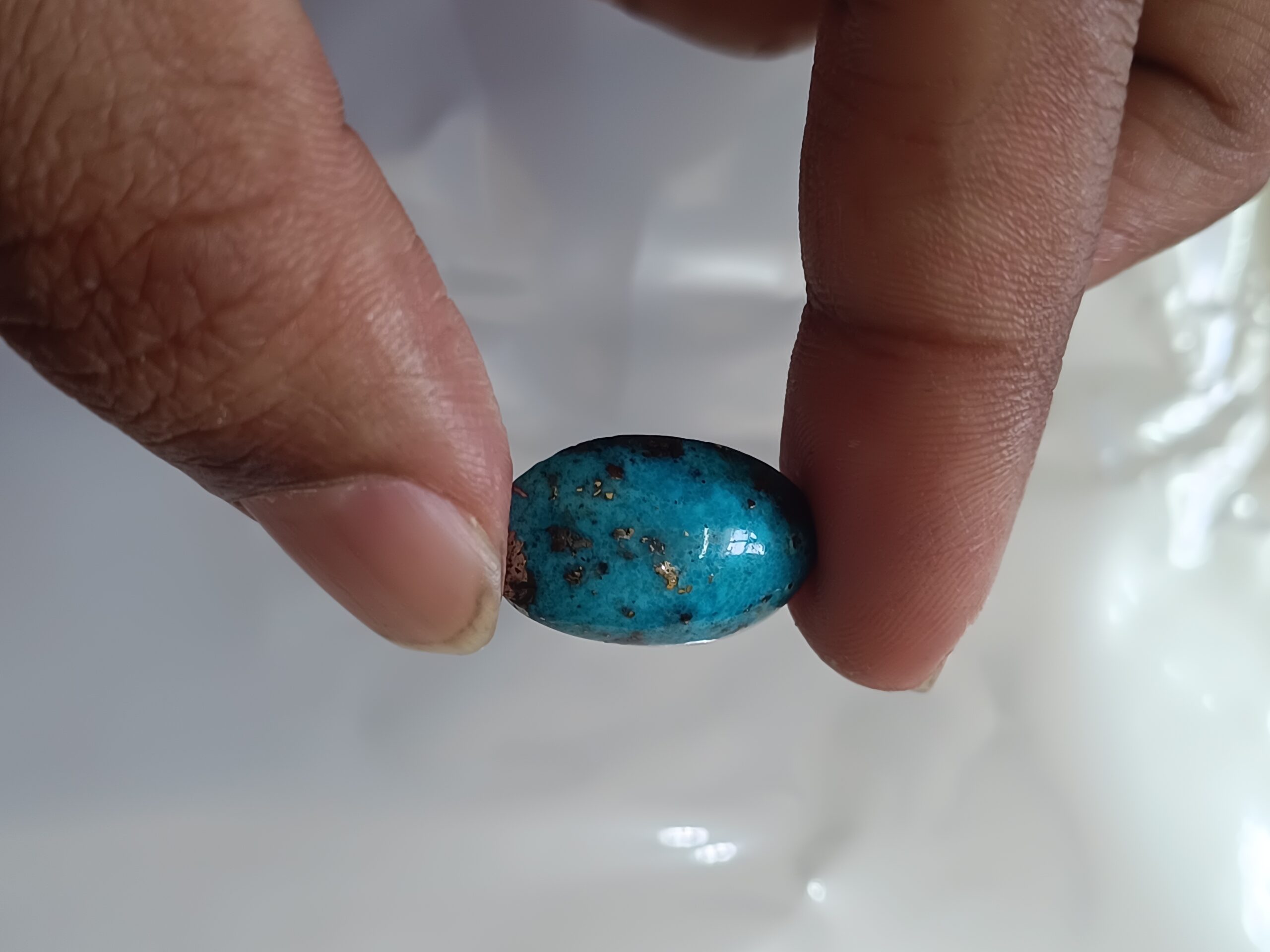 Certified Irani Firoza Kirmani Turquoise Stone 19 carat