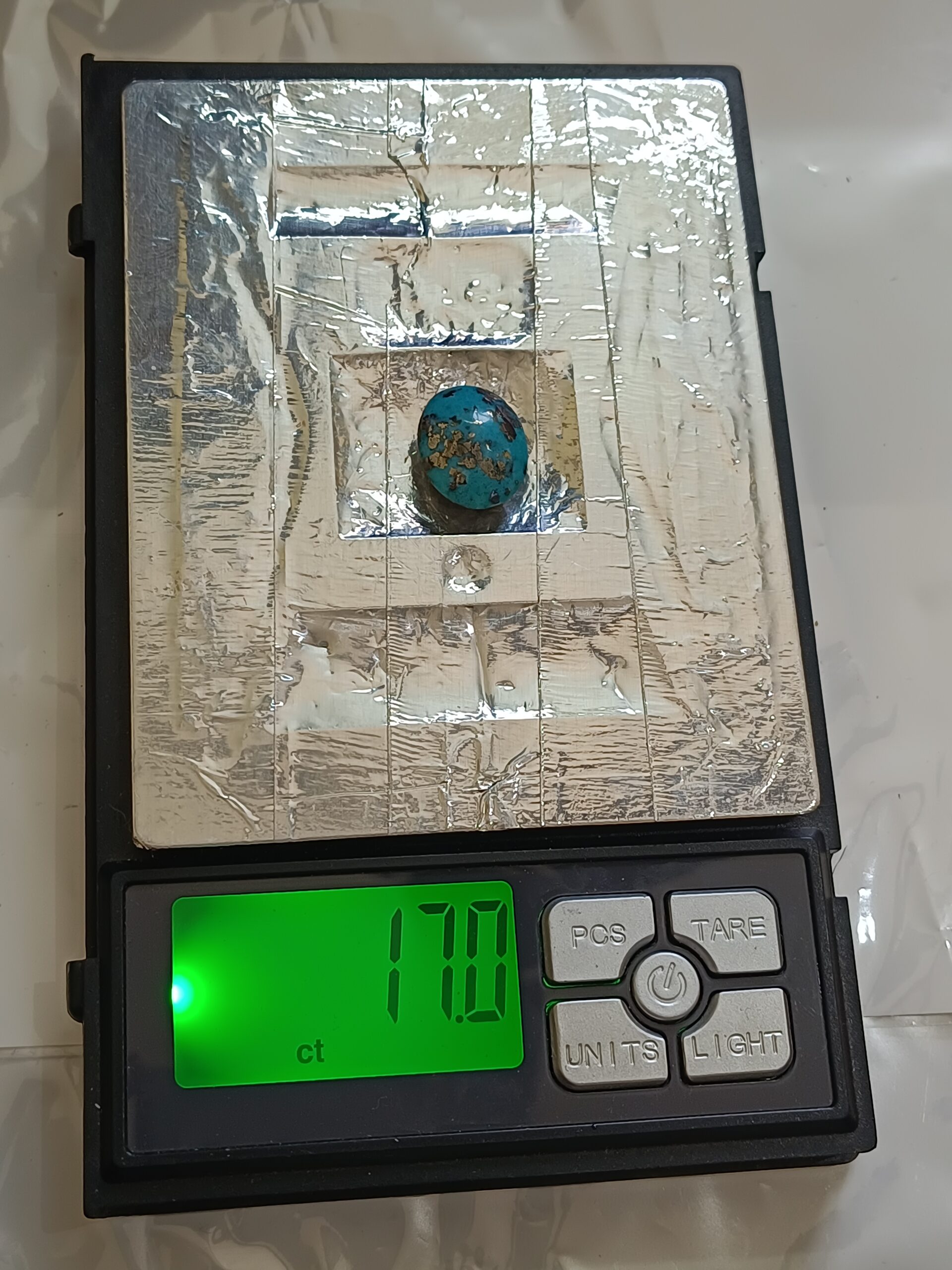 Certified Irani Firoza Kirmani Turquoise Stone 17 carat