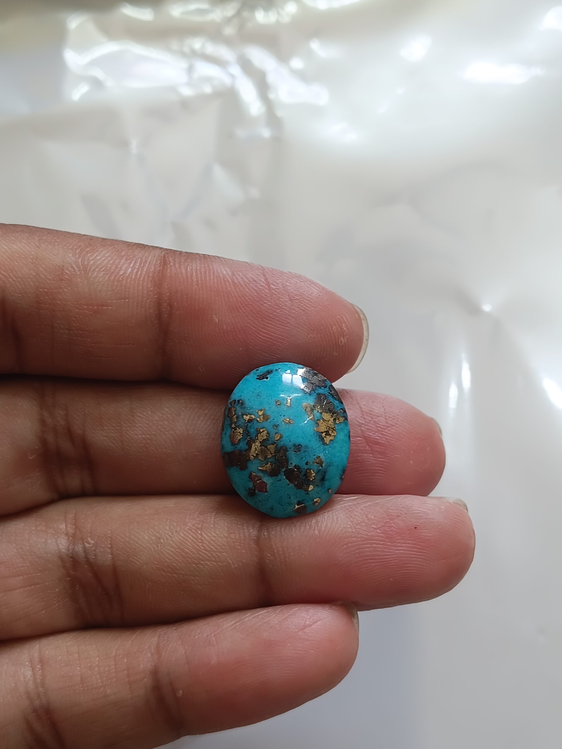 Certified Irani Firoza Kirmani Turquoise Stone 17 carat