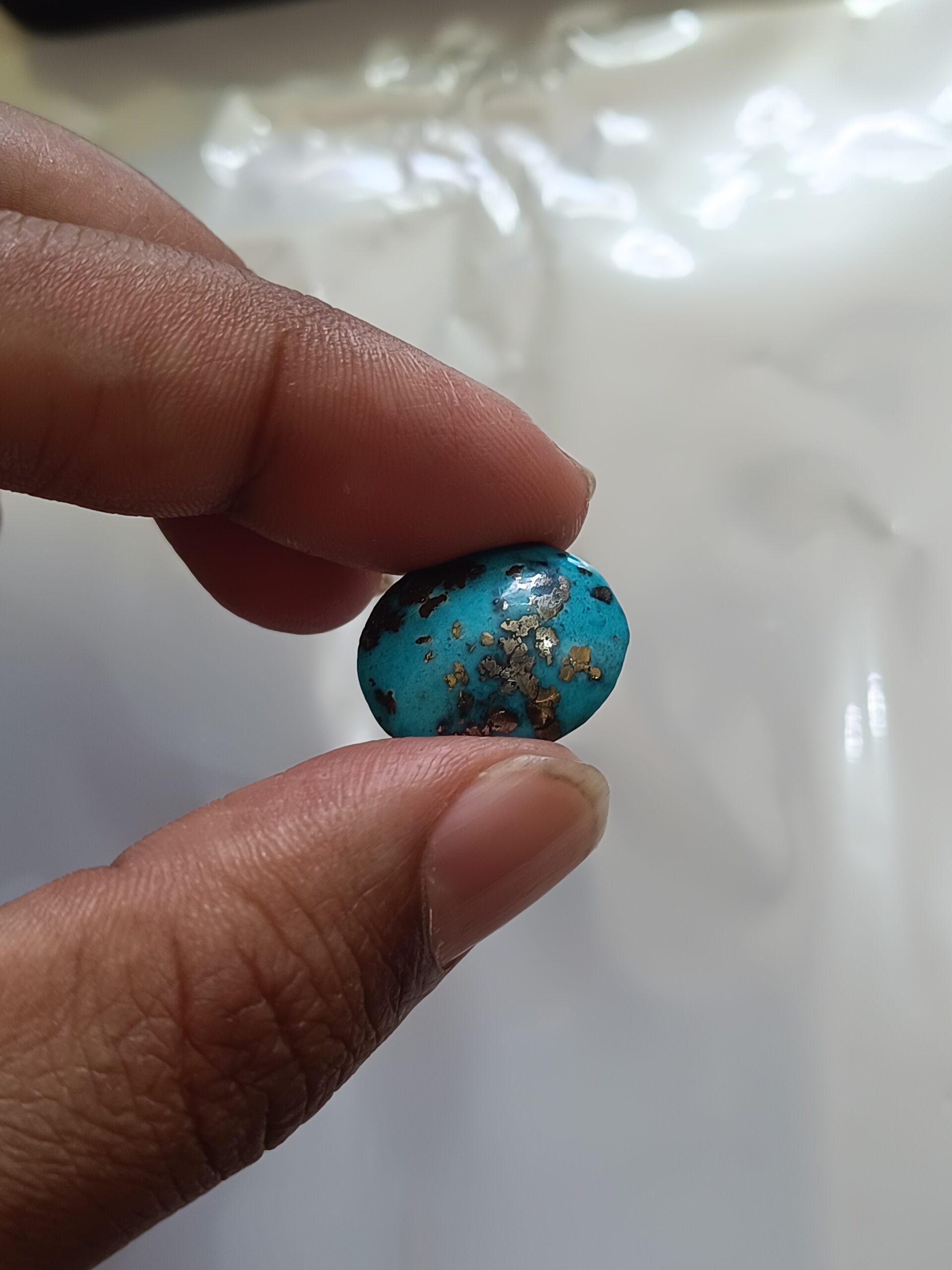 Certified Irani Firoza Kirmani Turquoise Stone 17 carat