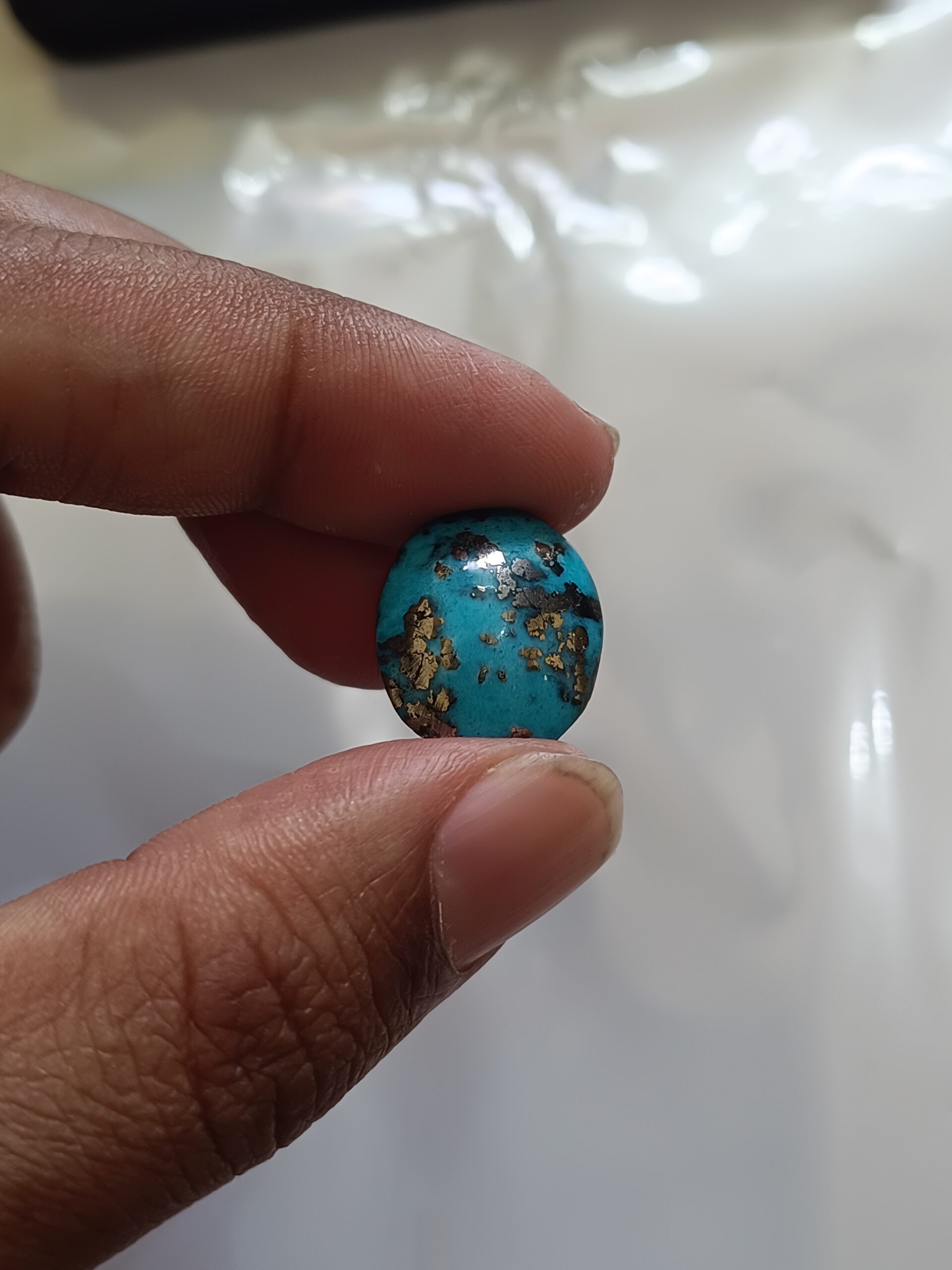 Certified Irani Firoza Kirmani Turquoise Stone 17 carat