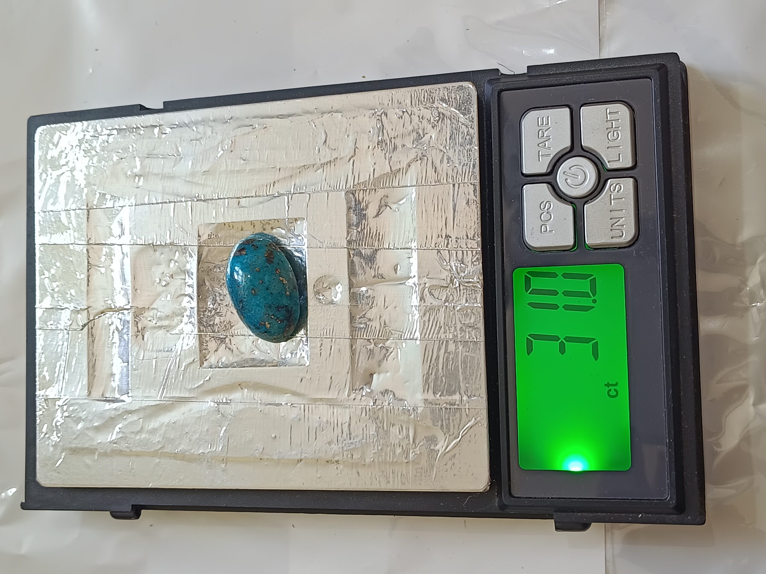 Certified Irani Firoza Kirmani Turquoise Stone 31 carat