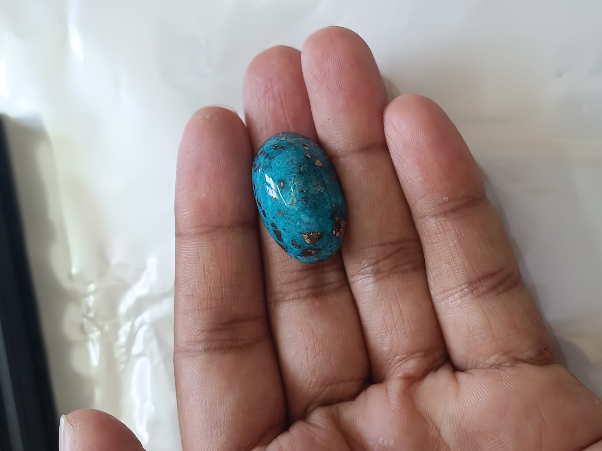 Certified Irani Firoza Kirmani Turquoise Stone 31 carat