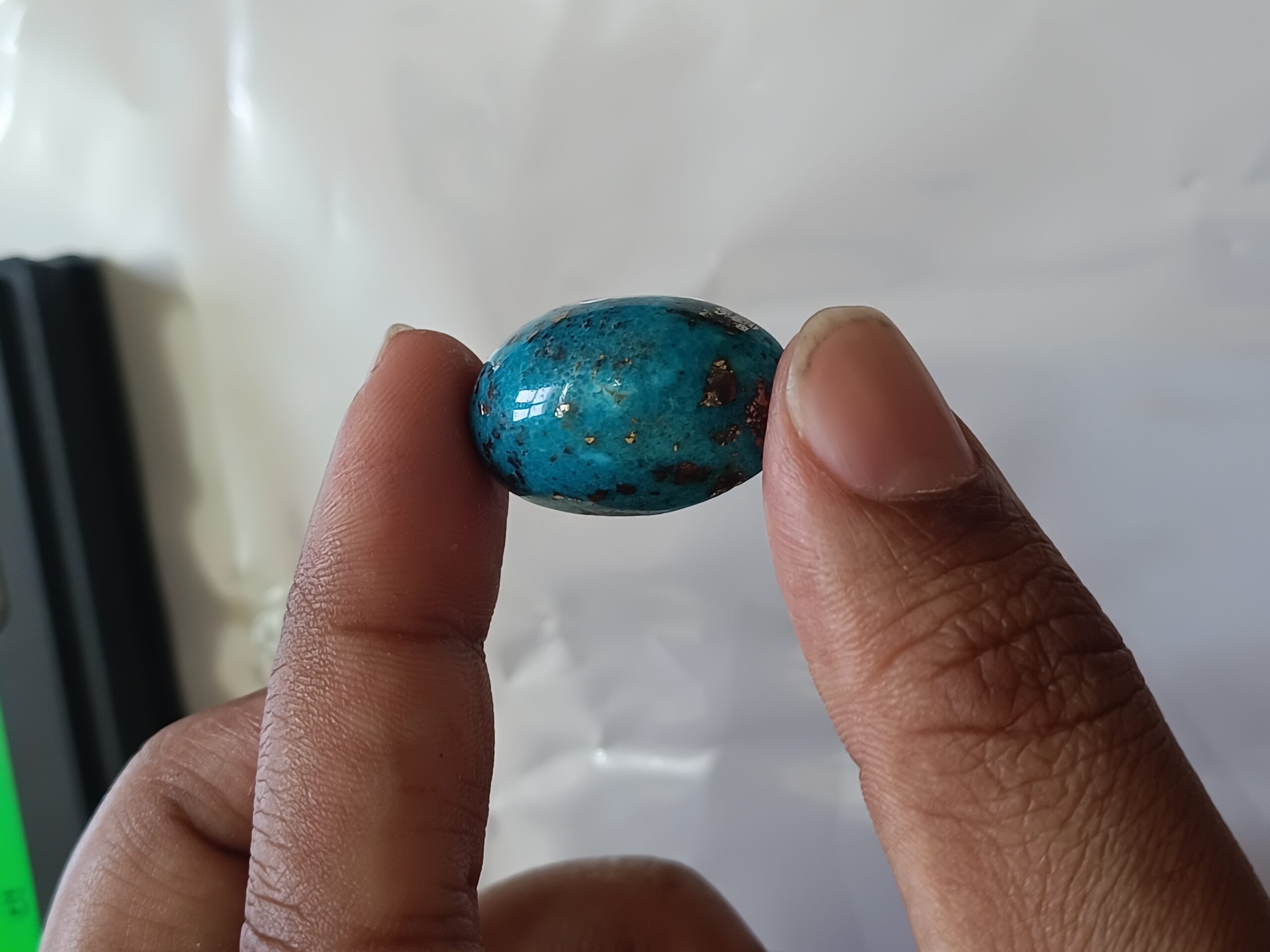 Certified Irani Firoza Kirmani Turquoise Stone 31 carat