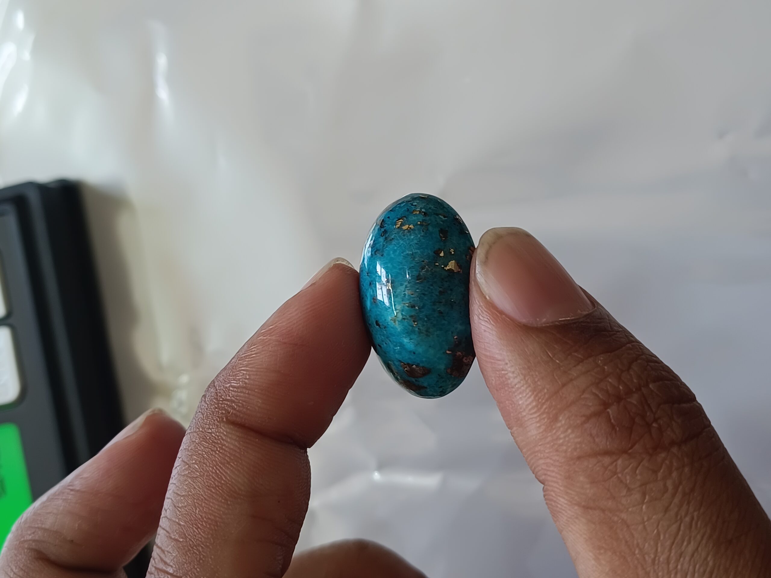 Certified Irani Firoza Kirmani Turquoise Stone 31 carat